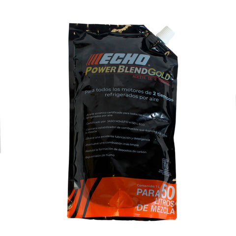 Aceite Echo Power Blend Gold 1L Pack 20 Unidades Sintético 2 Tiempos JASO FD ISO L-EGD