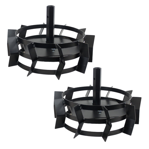 Juego De Ruedas Metálicas 35cm Para Motoazada DW12 DTL7000 DTL9000 GY700T Alta Tracción Terreno Difícil