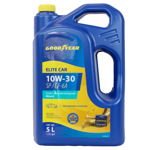 Aceite Goodyear 10W30 Mineral SP 5L | Elite Car Expert Alta Protección Motor Gasolina